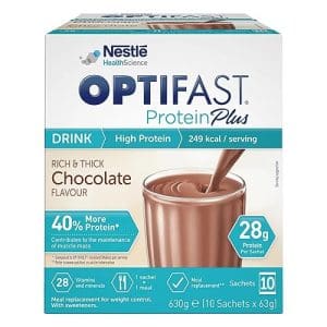 Optifast Vlcd Protein Plus Shake Chocolate 10 X 63G - Image 2