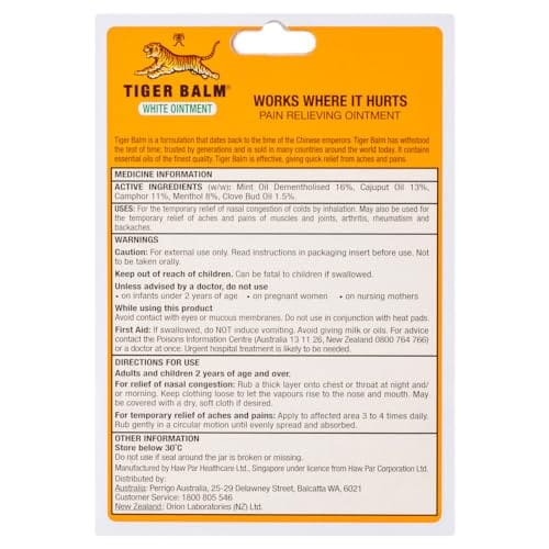 Tiger Balm White Ointment 18g