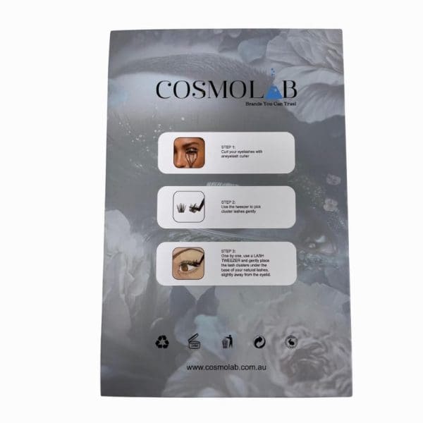 COSMOLAB Oriental Doll Pop-On Lashes- DIY Pre-Glued Extension Clusters