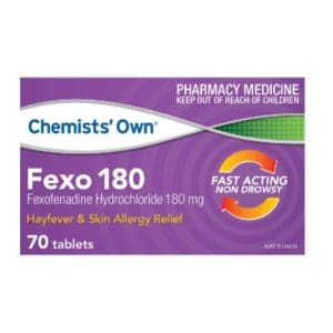 Chemists' Own Fexo 180mg 70 Tablets