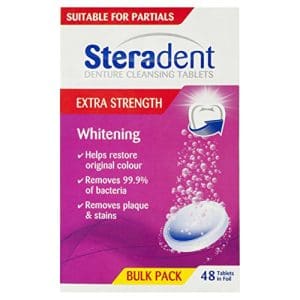 Steradent Whitening Tablets Extra Strength 48 Pack - Image 1