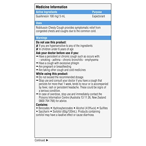 Robitussin Chesty Cough 200mL
