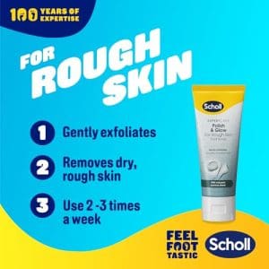 Scholl Expertcare Polish Glow Foot Scrub Infused With Volcanic Pumice Stone Scrub For Soft Radiant Feet 75ml - Image 5