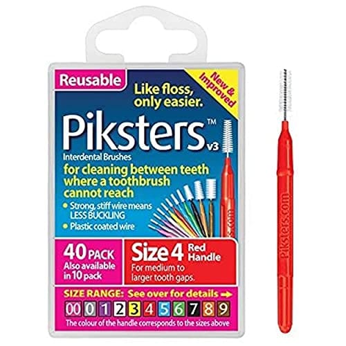 Piksters® Interdental Brushes Red Size 4 40 Pack