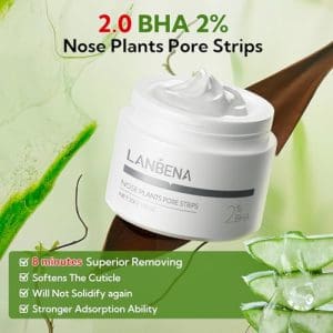 Lanbena Blackhead Remover Nose Plants Pore Strips Deep Cleansing Peel Off Mask - Image 5