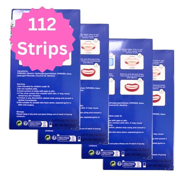 COSMOLAB Teeth Whitening Strips Hp 6 112 Strips