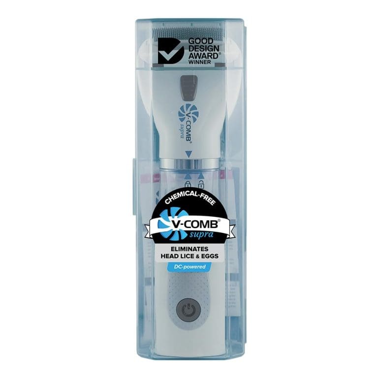 V – Comb Supra Chemical – Free Head Lice Eggs Suction Comb W 4 Capture Filters