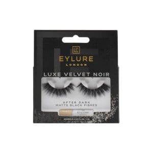 Eylure London Luxe Velvet Noir Eyelashes After Dark Matte Black Fibres