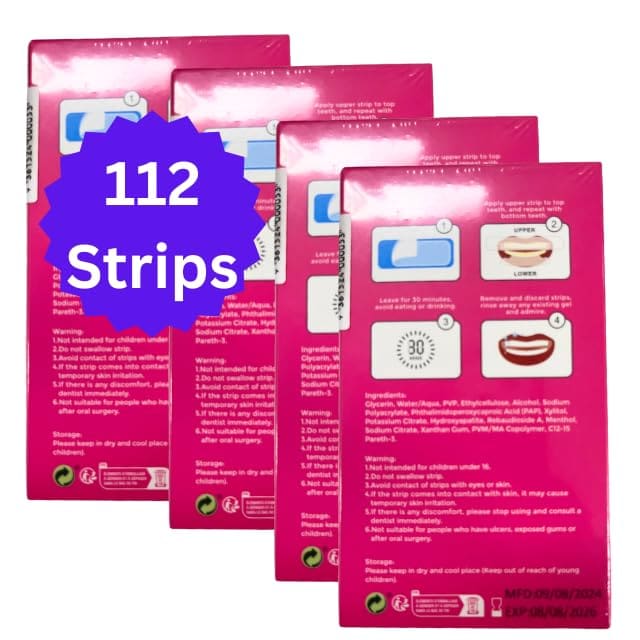 COSMOLAB Pap Teeth Whitening Strips 112 Strips