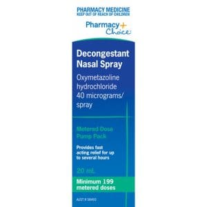 Pharmacy Choice Decongestant Nasal Spray Pump 20ml
