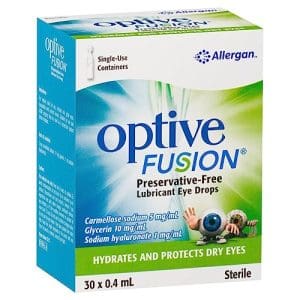 Optive Fusion® Preservative-Free Lubricant Eye Drops 30 x 0.4 mL