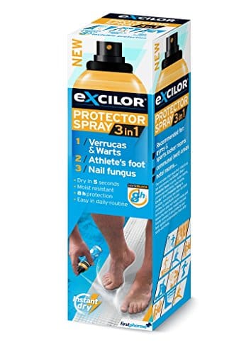 Excilor 3 - In - 1 Protector Spray - Anti - Fungal Nail Treatment - Water Resistant - Nail Fungus Treatment And Warts Treatment For External Use Only 100ml