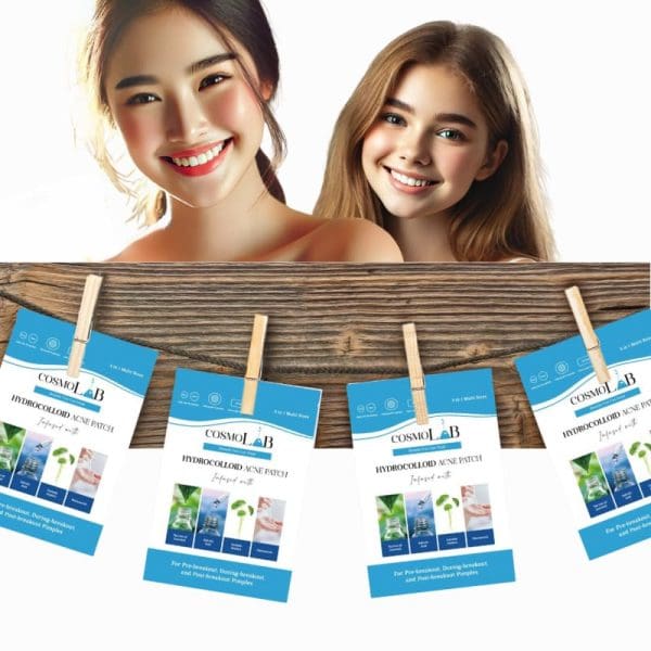COSMOLAB Hydrocolloid Acne Patch Mixed Value Pack 36 Dots  2 XXL Patches and 9 Micro Dart Patches