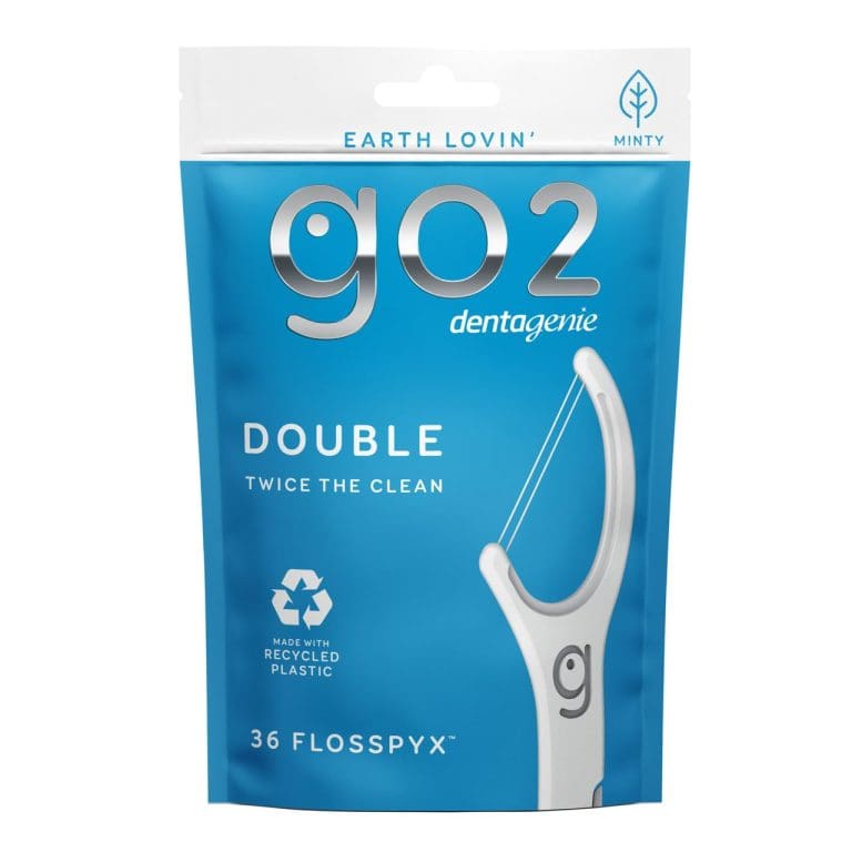 Dentagenie Double Floss Picks Minty Flosspyx Twice The Clean 36 Pack