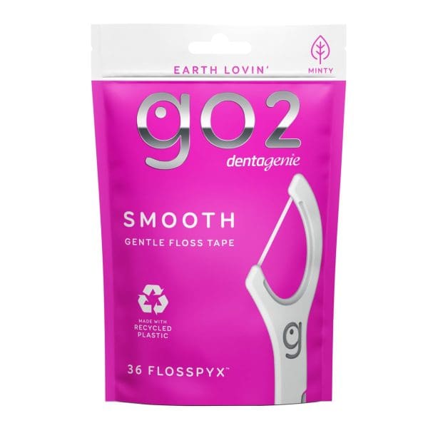Go2 Dentagenie Smooth Flosspyx Minty 36 Pack