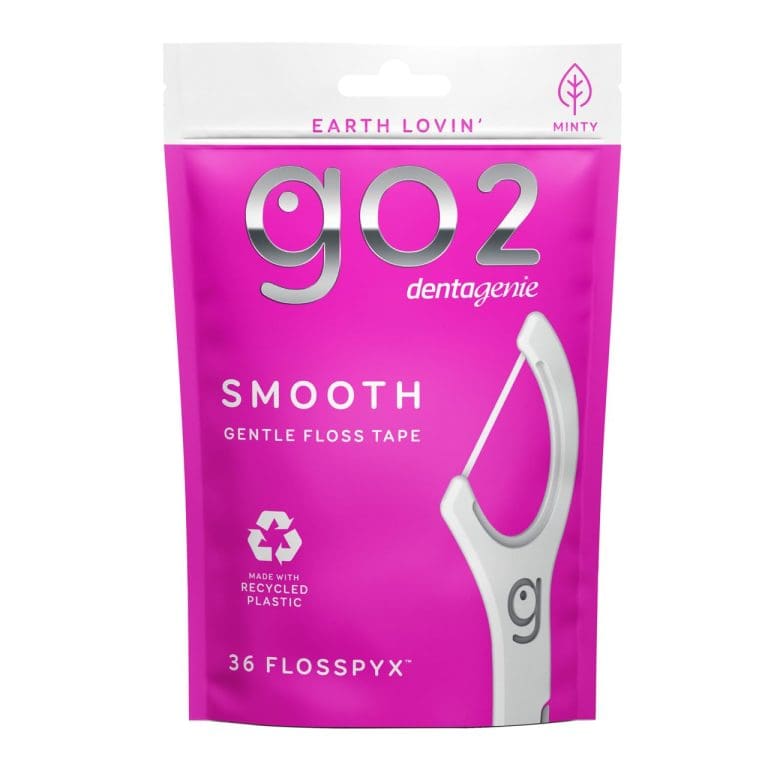 Go2 Dentagenie Smooth Flosspyx Minty 36 Pack