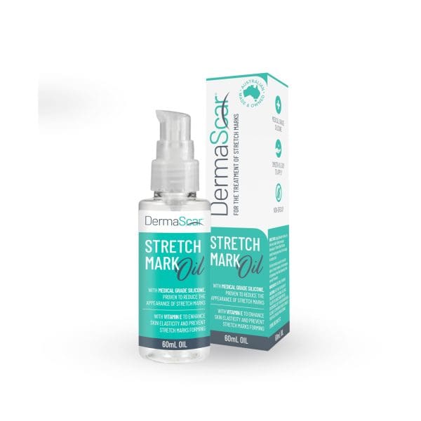 Dermascar Stretch Mark Oil - Stretch Marks Removal Oil - Scar And Stretch Marks Treatment For Men And Women - Stretch Marks Removal For Pregnancy - 60ml