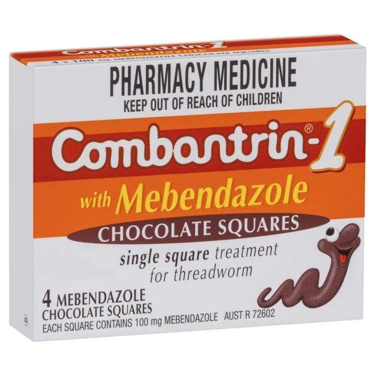 Combantrin-1 Threadworm Chocolate Squares 4 Pack