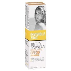 Invisible Zinc Tinted Daywear SPF30 Light Sunscreen 50G