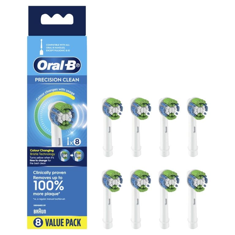 Oral – B Precision Clean Replacement Brush Heads 8 Pack