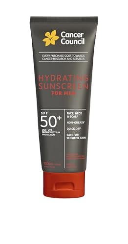 Cancer Council Hydrating Sunscreen For Men SPF50+ 100ml