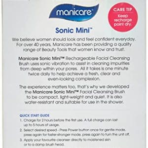 Manicare Sonic Rechargeable Mini Facial Cleanser Brush - Image 6