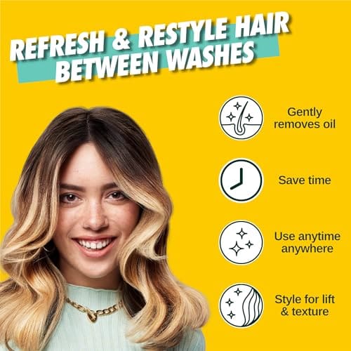 Batiste Tropical Dry Shampoo - Happy Summery Scent - Quick Refresh For All Hair Types - Revitalises Oily Hair - Hair Care - Hair Beauty Products - 350ml