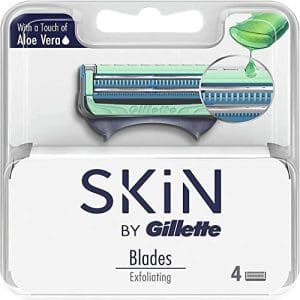 Skin By Gillette Exfoliating Blades Razor Pack Of 4