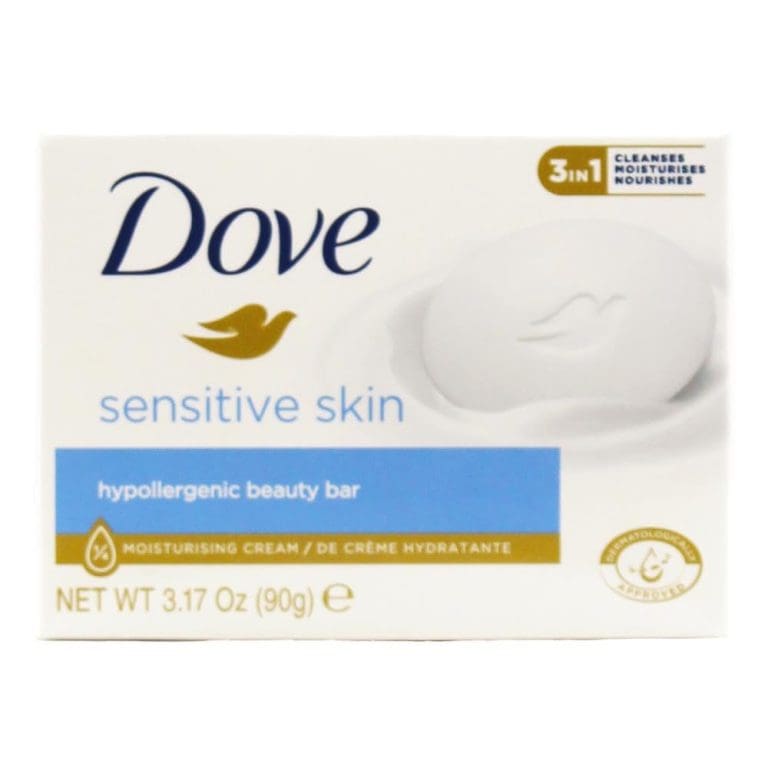 Dove Sensitive Skin Hypollergenic Beauty Soap Bar 90G (packaging may vary)