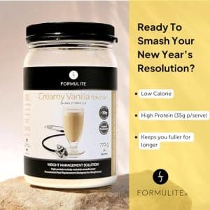 Formulite Protein Shake Tub 770G High Protein Low Sugar Meal Replacement Shake Powder For Men And Women Vlcd Very Low Calorie Diet Shakes Creamy Vanilla - Image 4