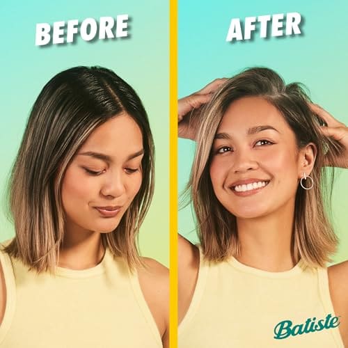 Batiste Tropical Dry Shampoo - Happy Summery Scent - Quick Refresh For All Hair Types - Revitalises Oily Hair - Hair Care - Hair Beauty Products - 350ml