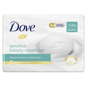 4* Dove Beauty Cream Bar Sensitive (packaging may vary)
