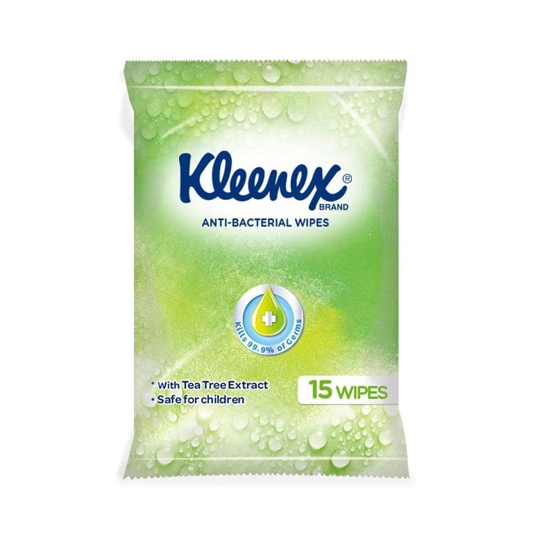 Kleenex Anti – Bacterial Wipes 15