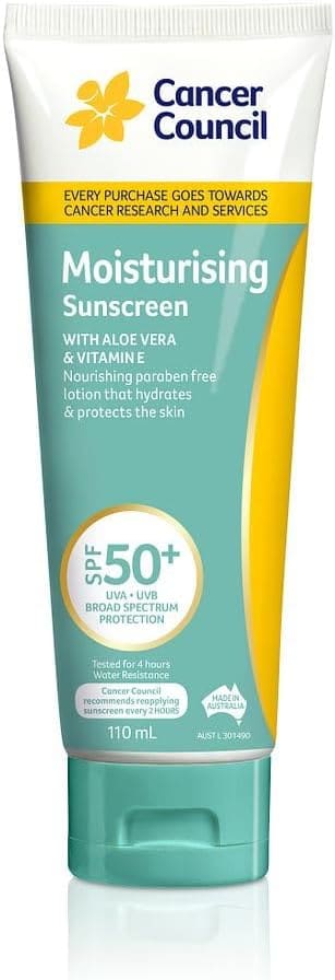 Cancer Council 110ml Moisturising Sunscreen SPF50+
