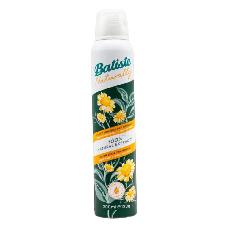Batiste Dry Shampoo 100% Natural Extract Green Tea And Chamomile 200ml/ 120G