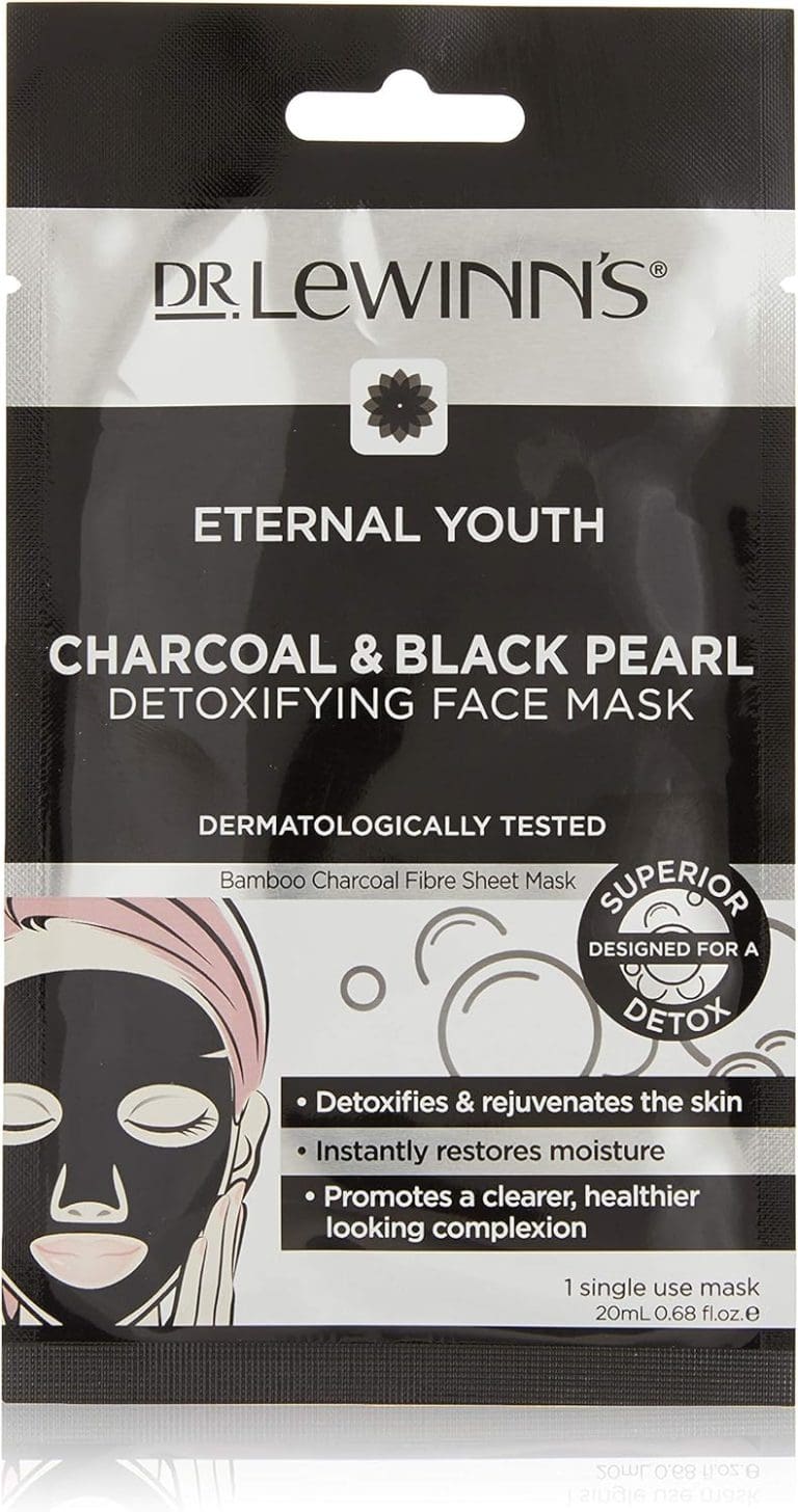 Dr Lewinns Charcoal And Black Pearl Detoxifying Face Mask 20ml
