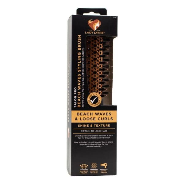 LADY JAYNE SALON PRO BEACH WAVES STYLING BRUSH BEACH WAVES AND LOOSE CURLS