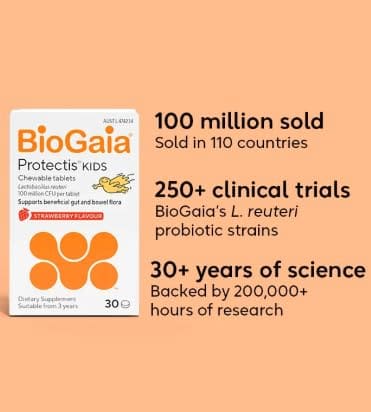 Biogaia Protectis Kids Chewable Tablets Strawberry 30 Pack