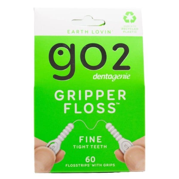 GO2 DENTAGENIE GRIPPER FLOSS TIGHT TEETH FINE BRAND NEW (3 x PK60)