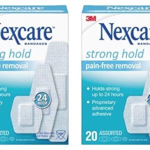 Nexcare Strong Hold Bandages Assorted 20 Bandages Per Box 2 Boxes