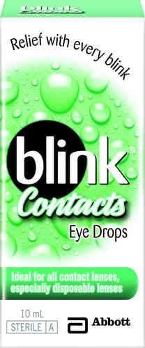 Blink 3 Pack Of Blink Contacts Eye Drops 10ml