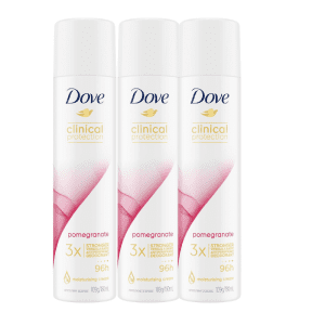 3* Dove Clinical Protection Antiperspirant Deodorant Pomegranate 180ml (packaging may vary)