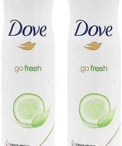 2* Dove Go Fresh Cucumber And Green Tea Anti - Perspirant Deodorant 220ml (packaging may vary)