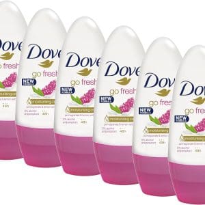 6* Dove Go Fresh Pomegranate Roll On Deodorant 50ml (packaging may vary)