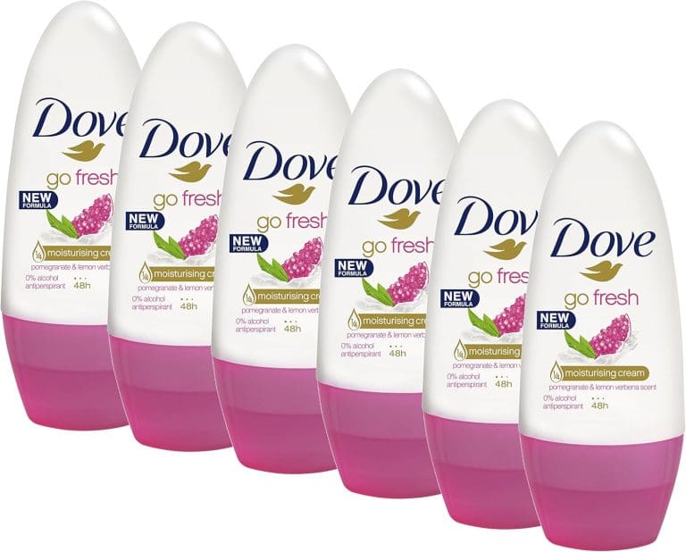 6* Dove Go Fresh Pomegranate Roll On Deodorant 50ml (packaging may vary)