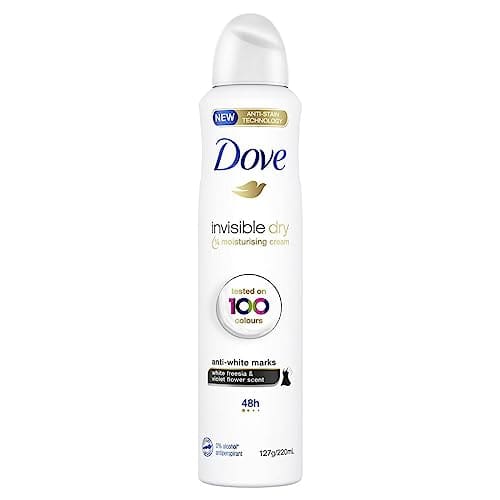 Dove Invisible Dry Anti-White Marks Anti-Perspirant Deodorant 220 ml (packaging may vary)