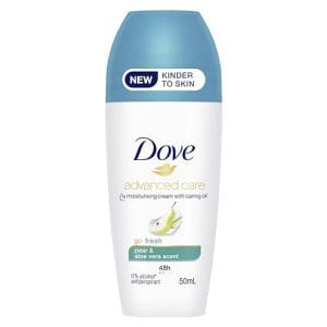 Dove Advanced Care Go Fresh Anti-perspirant Deodorant roll-on for 48 hours of protection Pear and Aloe Vera 50ml (packaging may vary)
