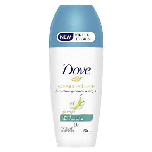 Dove Advanced Care Go Fresh Anti-perspirant Deodorant roll-on for 48 hours of protection Pear and Aloe Vera 50ml (packaging may vary)