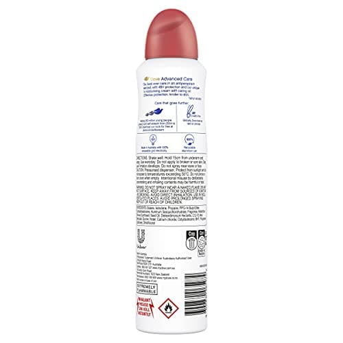 Dove Advanced Care Antiperspirant Aerosol Deodorant Go Fresh Apple   White Tea 220mL  Packaging May Vary