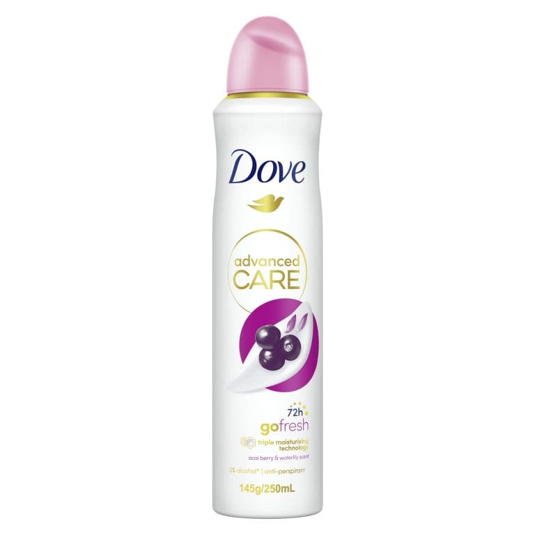 Dove Advanced Care Go Fresh Acai Berry & Waterlily 72h Antiperspirant Deodorant 250 mL (packaging may vary)